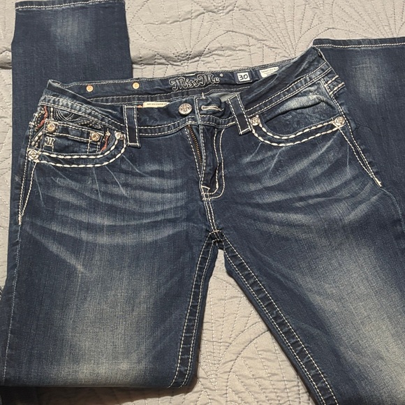 Miss Me Dark Blue Boot Cut Jeans - Picture 4 of 5